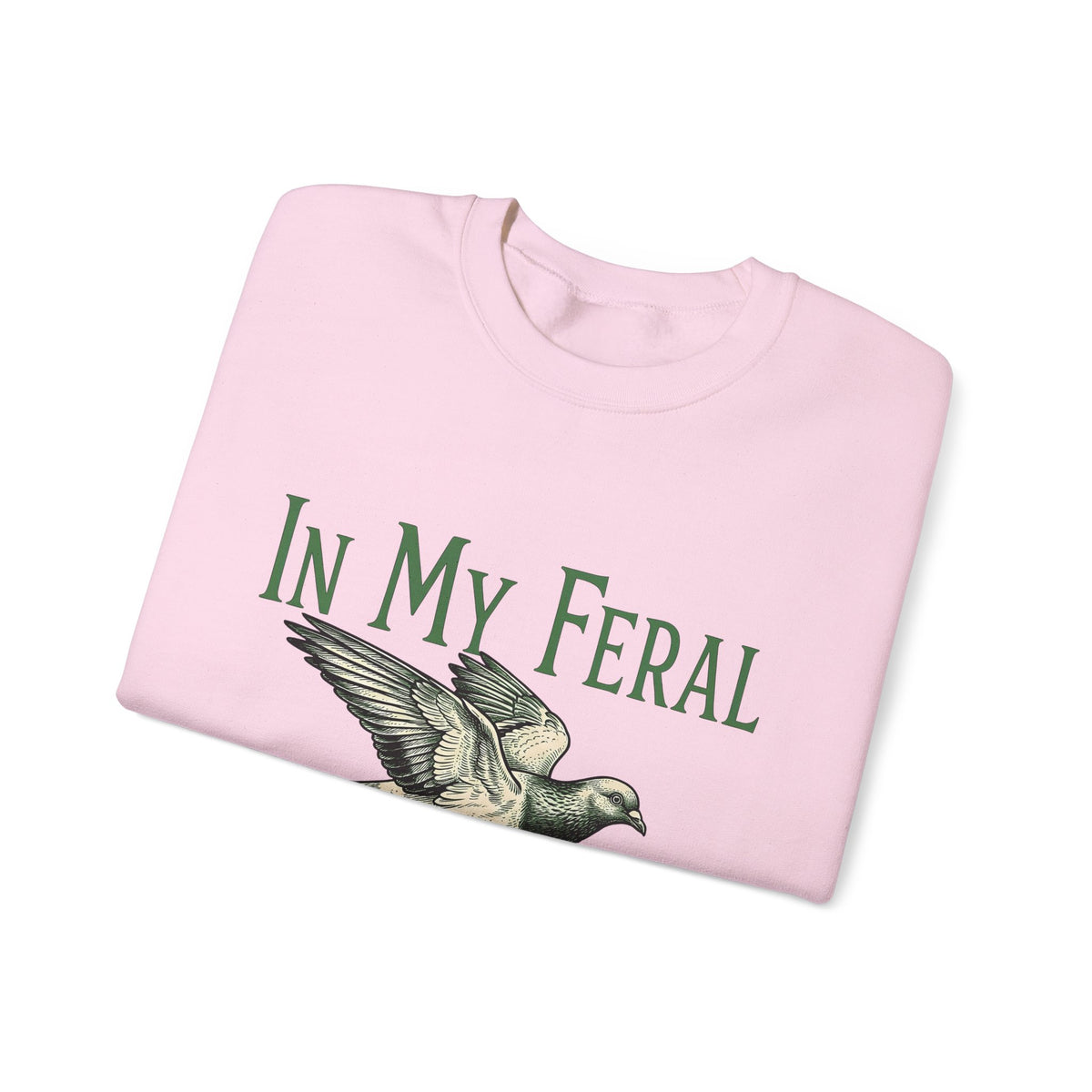 Flying Pigeon Sweatshirt Pickleball Animal Gift Women Vintage Sweatshirt Dove Sweatshirt Paddle Fan Retro Sweatshirt Creature Graphic Hand Drawn Wings Sweatshirt