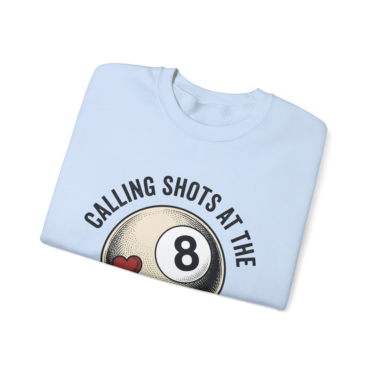 Billiard Ball Billiards Lounge Gift Retro Pool Ball Billiard Fan Vintage Bar Classic Heart Sweatshirt