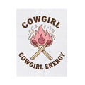 Lit Matches Blanket Cowgirl Cowboy Gear Gift Women Tribal Blanket Matches Blanket Rodeo Fan Primitive Blanket Western Graphic Classic Glitter