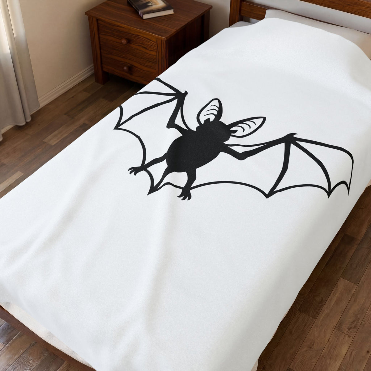 Bat Graphic Blanket Cottagecore Halloween Gift Women Minimalist Blanket Bat Blanket Homebody Fan Simple Blanket Spooky Graphic Gothic Wings Blanket