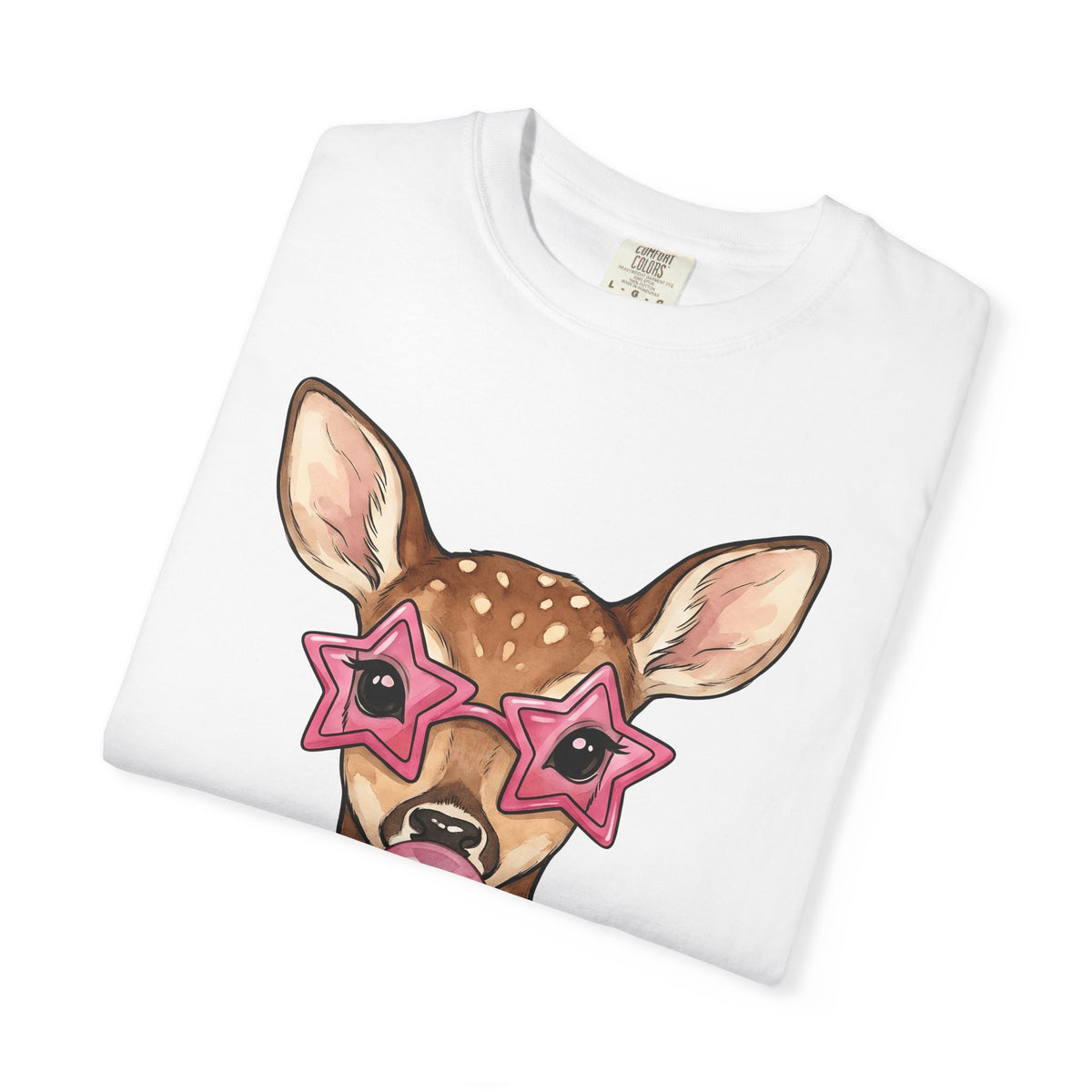 Buck T-Shirt Moms Creature Gift Women Ink T-Shirt Deer T-Shirt Mother Fan Tattoo T-Shirt Beast Graphic Fantasy Petals T-Shirt