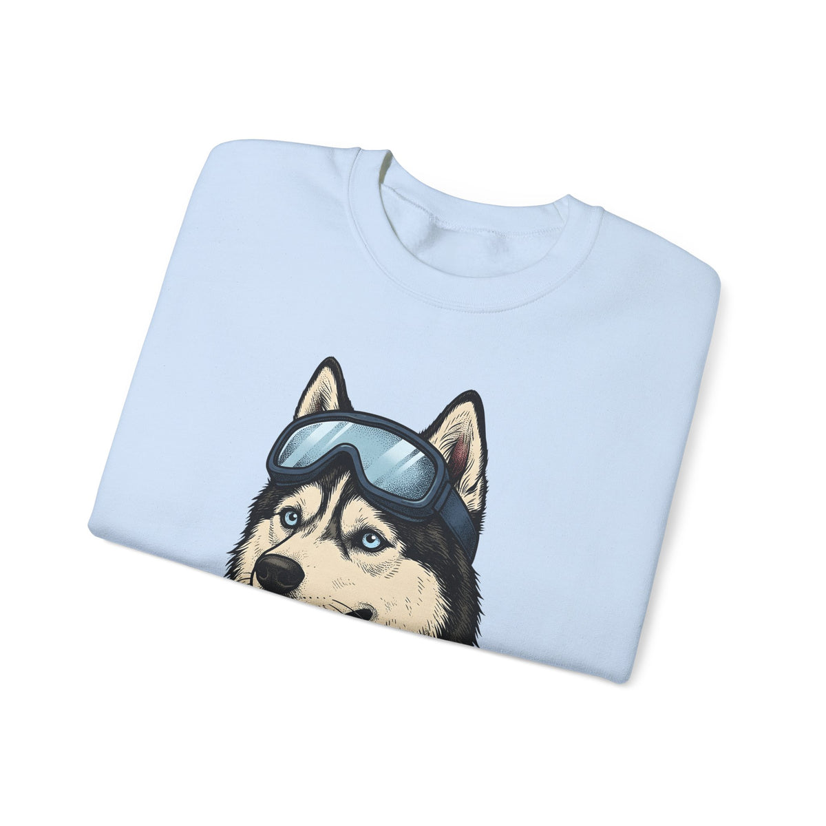 Husky Wolf Sweatshirt Dog Snow Gift Women Line Art Sweatshirt Wolfdog Sweatshirt Dog Fan Siberian Graphic Sweatshirt Hand Drawn Neckerchief Sweatshirt