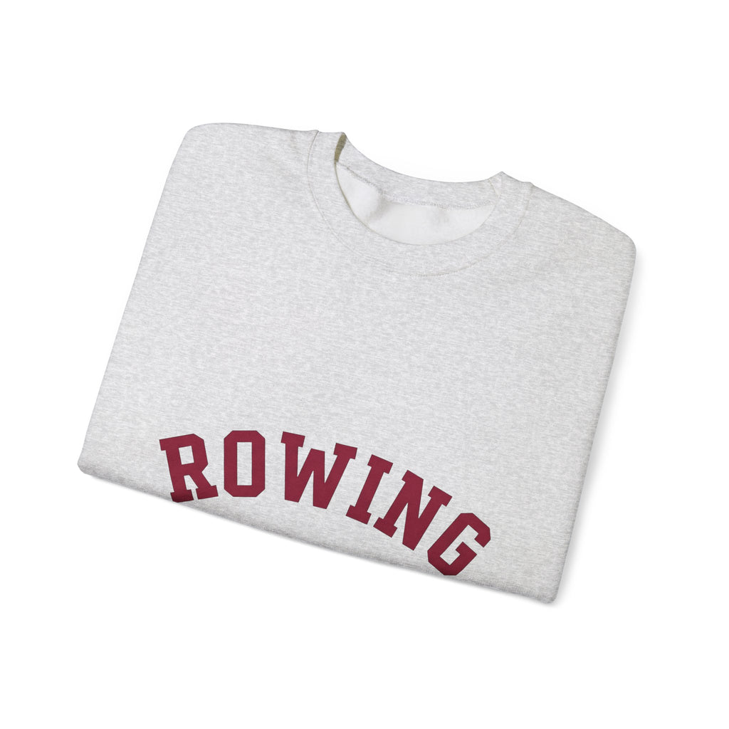 Rowing Team Sweatshirt Rowing Fitness Gift Women Athletic Sweatshirt Crew Sweatshirt Rowing Enthusiast Sporty Sweatshirt Workout Graphic Retro Varsity Font