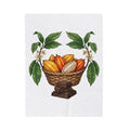Cacao Basket Blanket Desserts Meal Gift Women Garden Blanket Cocoa Basket Blanket Sweets Fan Pastry Graphic Hand Drawn Chocolate Bar Blanket