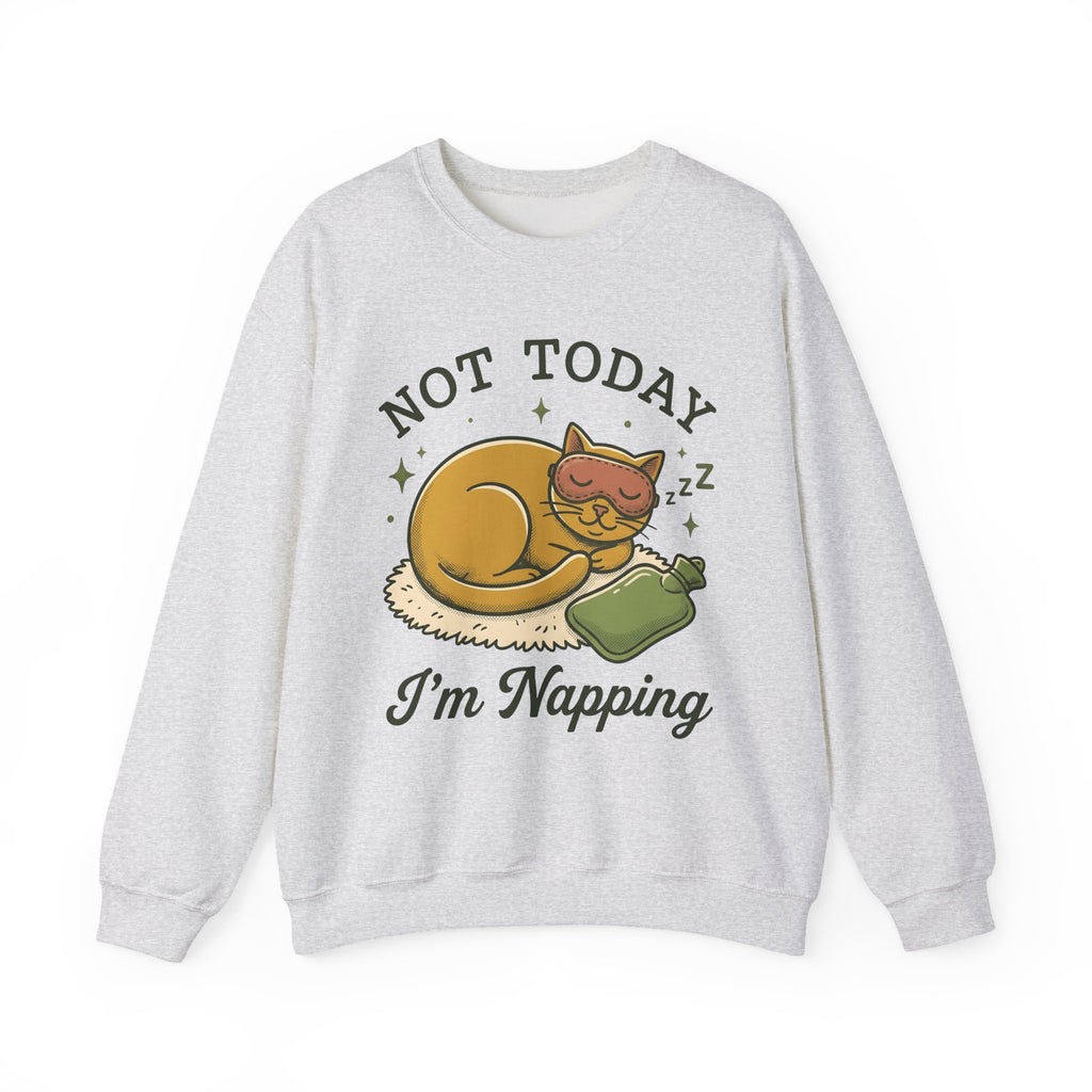 Dozing Cat Sweatshirt Funny Kitten Gift Women Line Art Sweatshirt Sleeping Cat Sweatshirt Humor Fan Cartoon Sweatshirt Kitten Graphic Classic Bedtime Mask