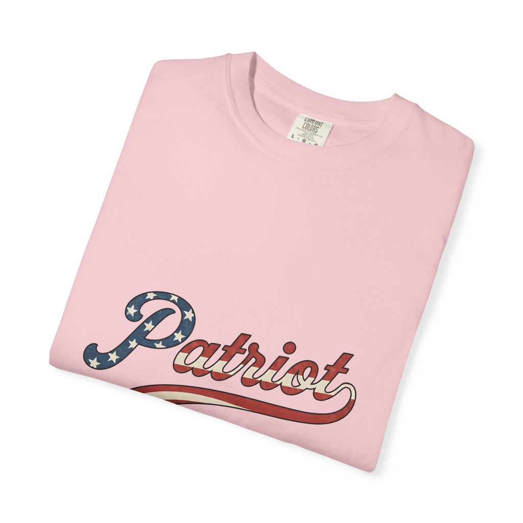 Patriotic Text 4Th Of July Freedom Gift Retro American Text Independence Day Enthusiast Vintage T-Shirt