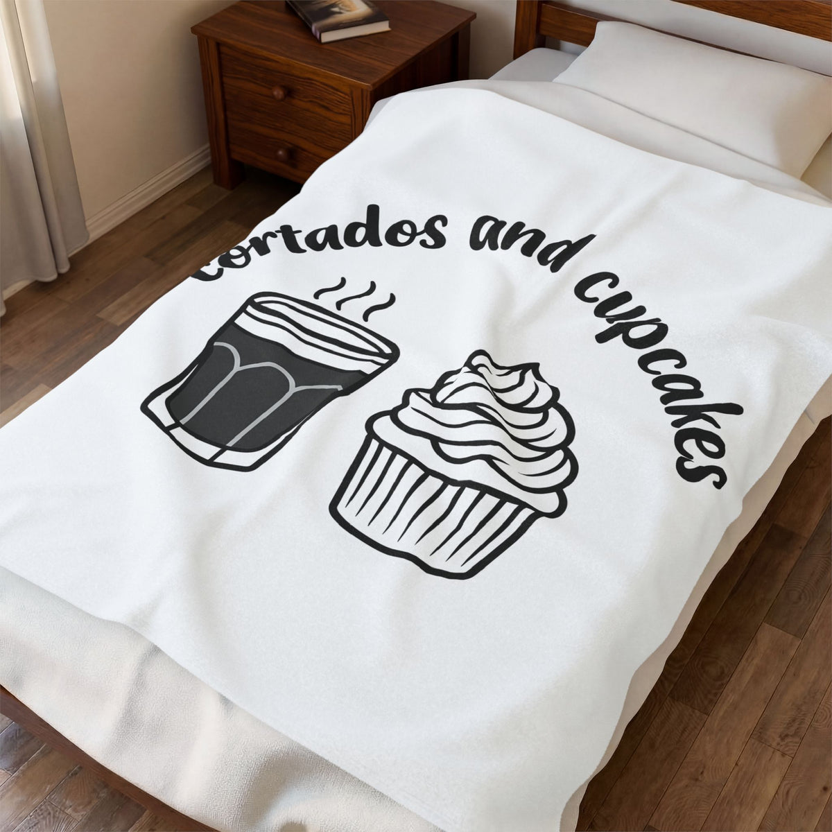Latte Cupcake Blanket Coffee Pastry Gift Women Simple Blanket Cupcake Blanket Coffee Fan Minimalist Blanket Dessert Graphic Sketch Spiral Blanket