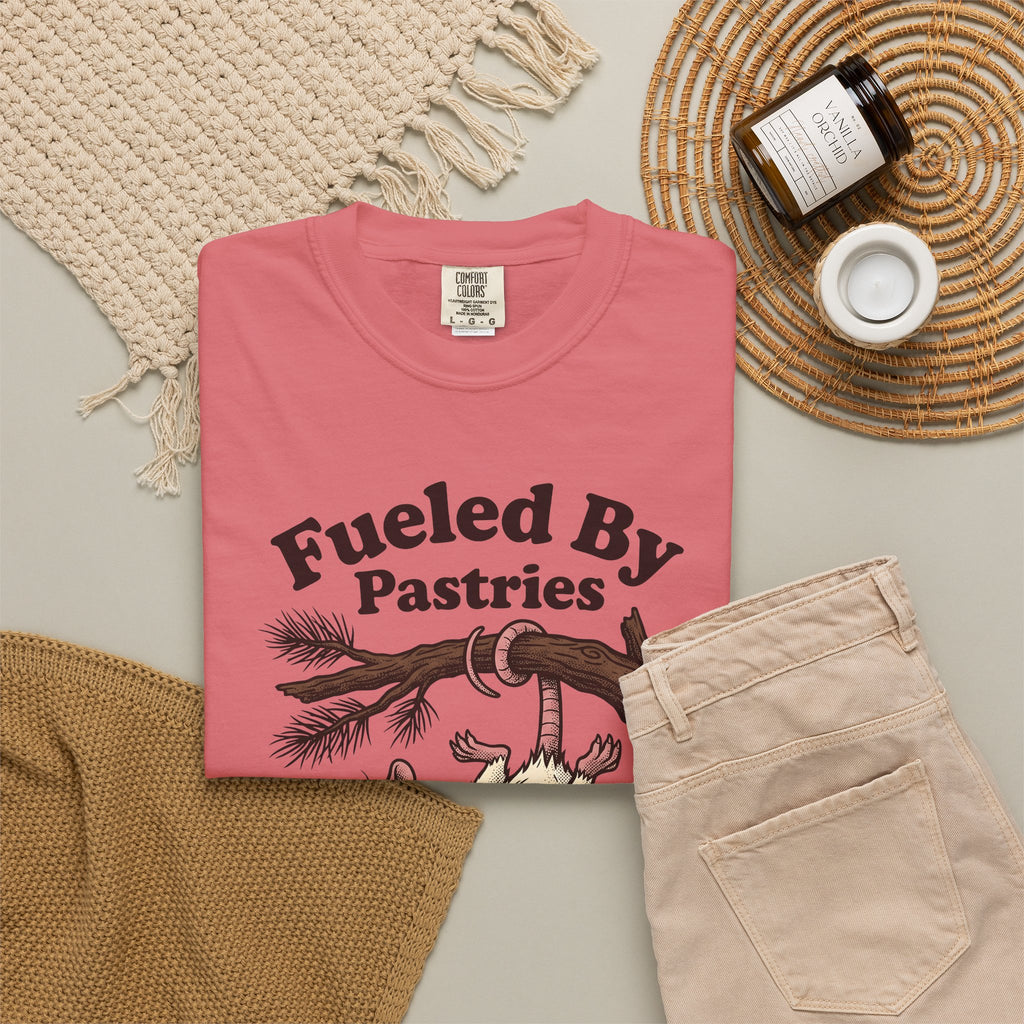 Possum Pastry T-Shirt Desserts Joke Gift Women Animation T-Shirt Pastry T-Shirt Dessert Fan Cartoon T-Shirt Pun Graphic Classic Branch T-Shirt