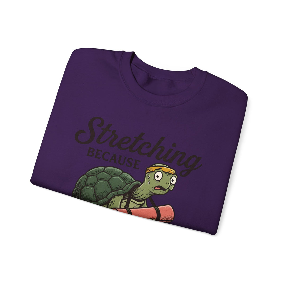 Turtle Pose Sweatshirt Yoga Wildlife Gift Women Comic Sweatshirt Kurmasana Sweatshirt Yogini Enthusiast Cartoon Sweatshirt Animal Graphic Vintage Water Lilies