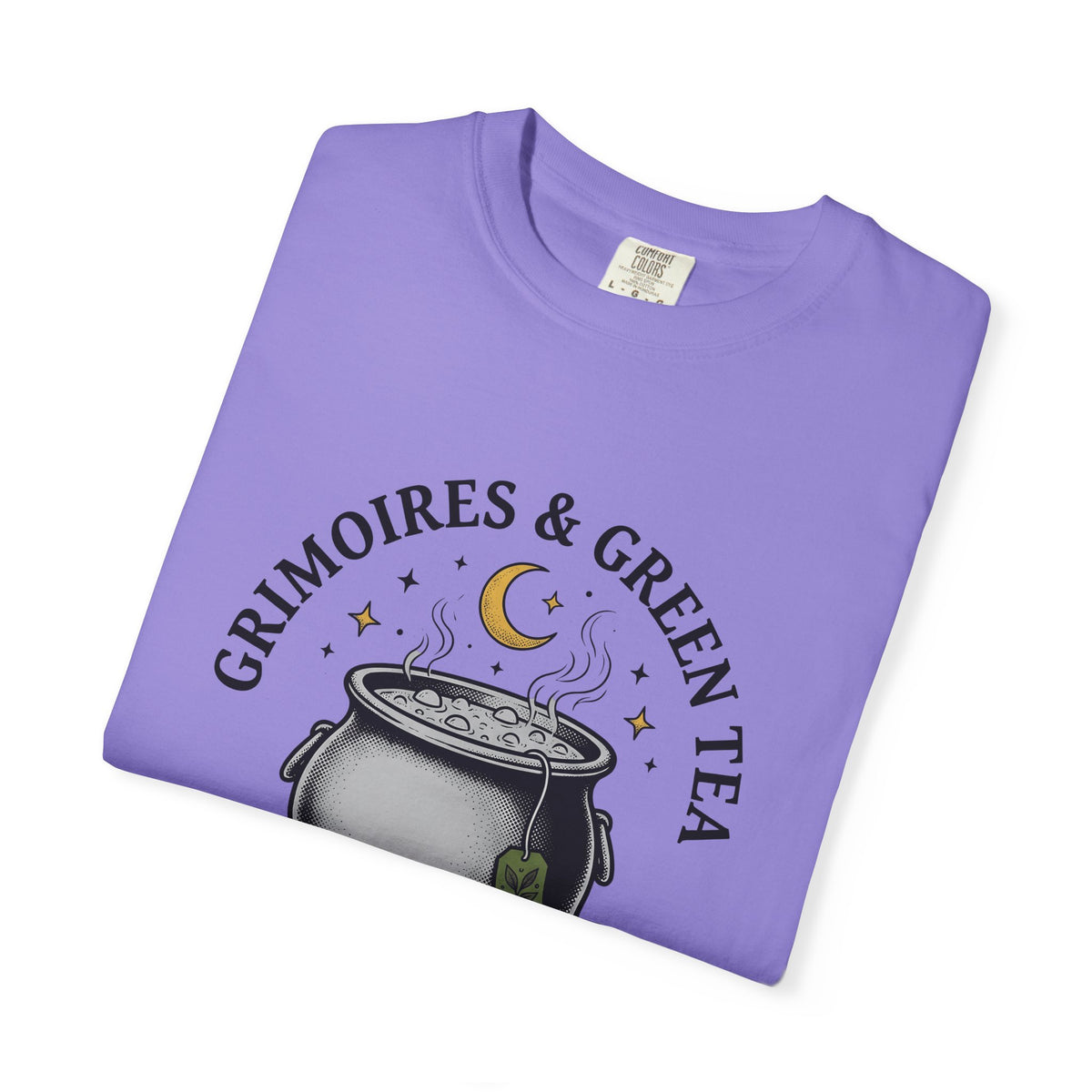 Witch Cauldron T-Shirt Boho Chic Witchcraft Gift Women Vintage T-Shirt Cauldron T-Shirt Bohemian Enthusiast Retro T-Shirt Occult Graphic Hand Drawn