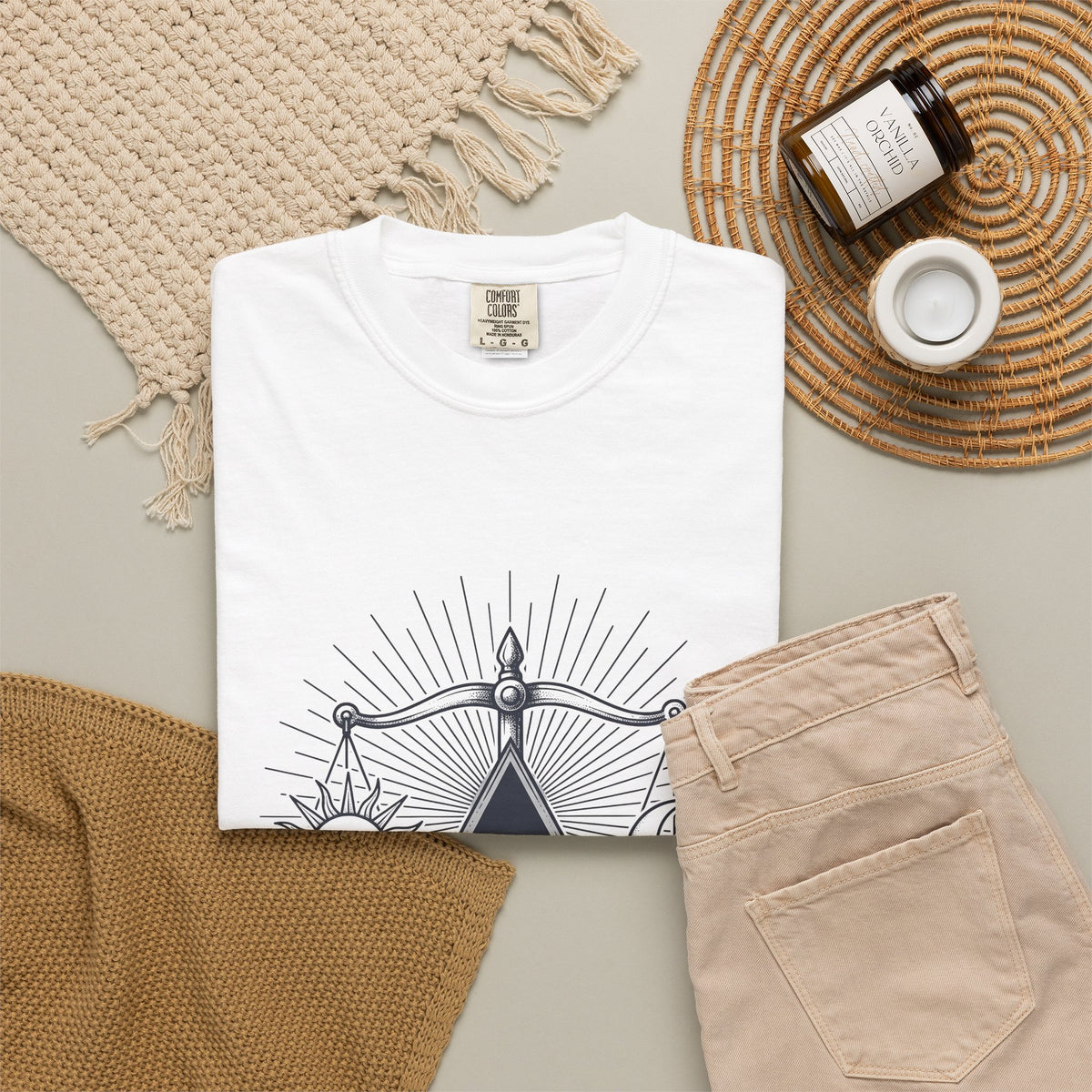 Sun Moon Symmetry T-Shirt Boho Chic Star Signs Gift Women Fantasy T-Shirt Lunar T-Shirt Bohemian Fan Mystical T-Shirt Zodiac Graphic Sketch Scale