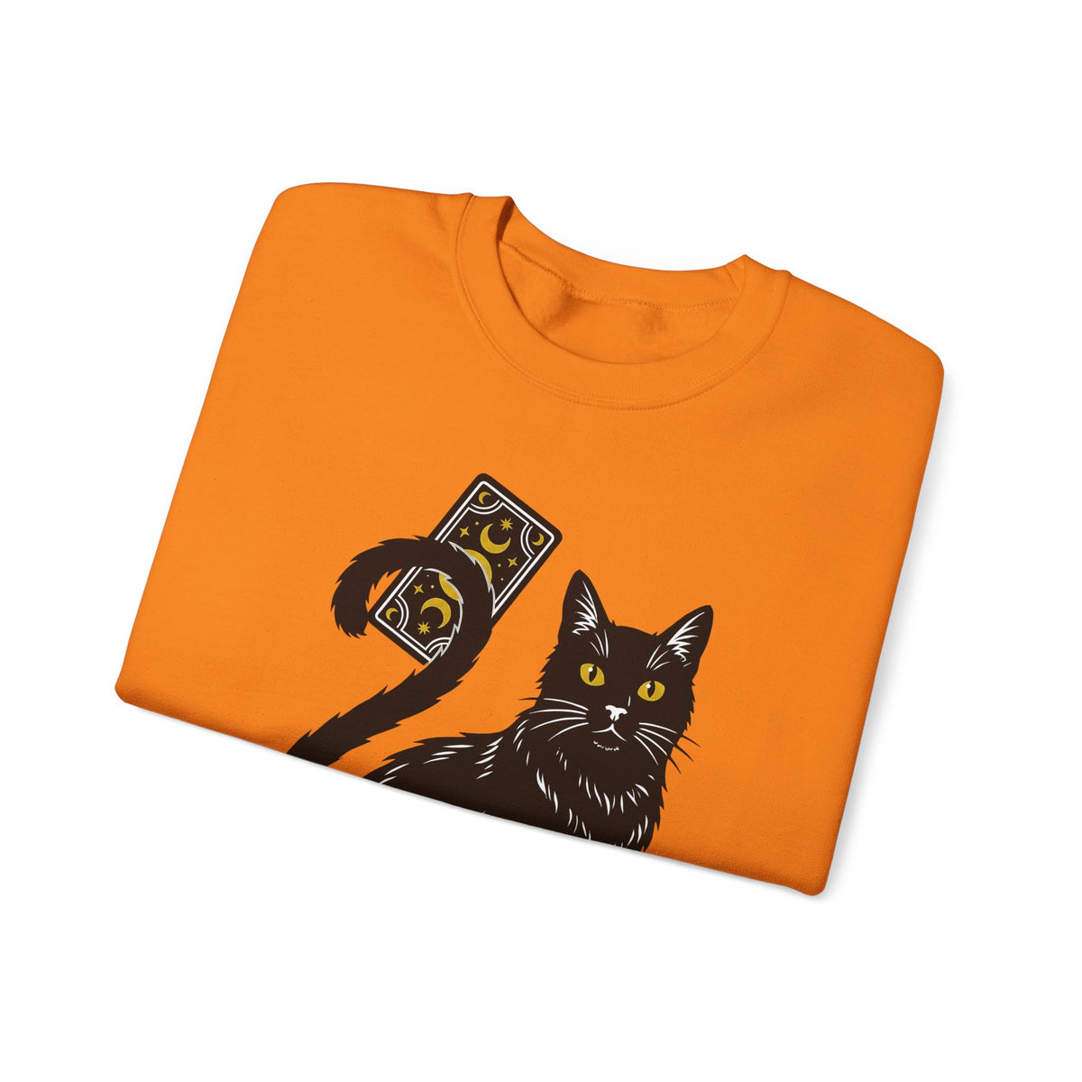 Black Cat Sweatshirt Cat Witchcraft Gift Women Mystical Sweatshirt Cat Sweatshirt Feline Fan Occult Graphic Vintage Tarot Card Sweatshirt