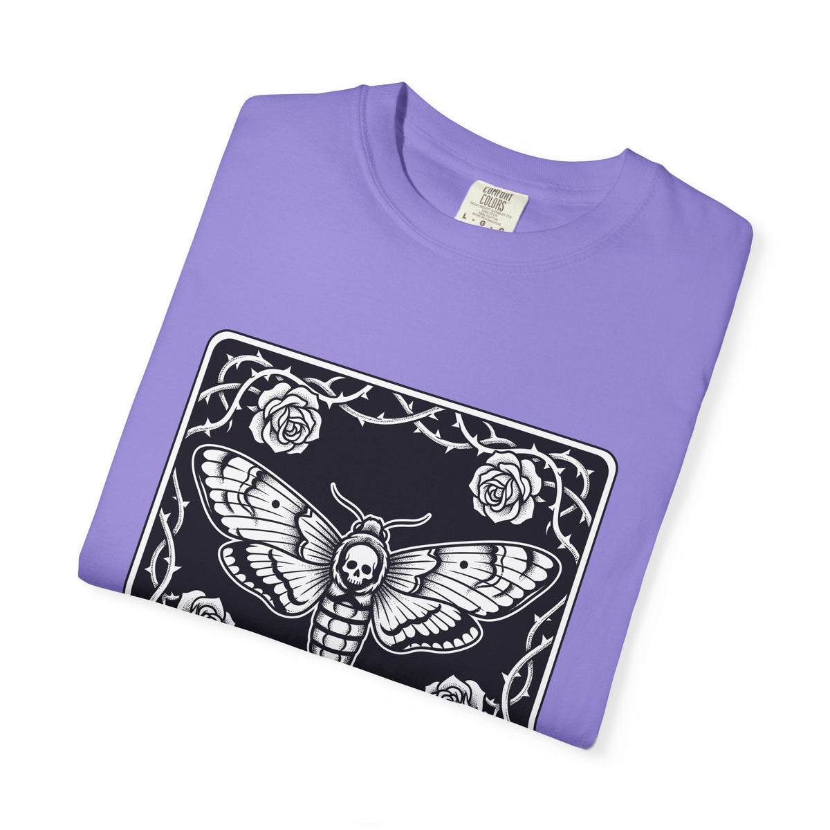 Skull Butterfly T-Shirt Gothic Magic Gift Women Traditional Tattoo T-Shirt Sugar Skull T-Shirt Darkwave Fan Tattooed T-Shirt Mystic Graphic Horror