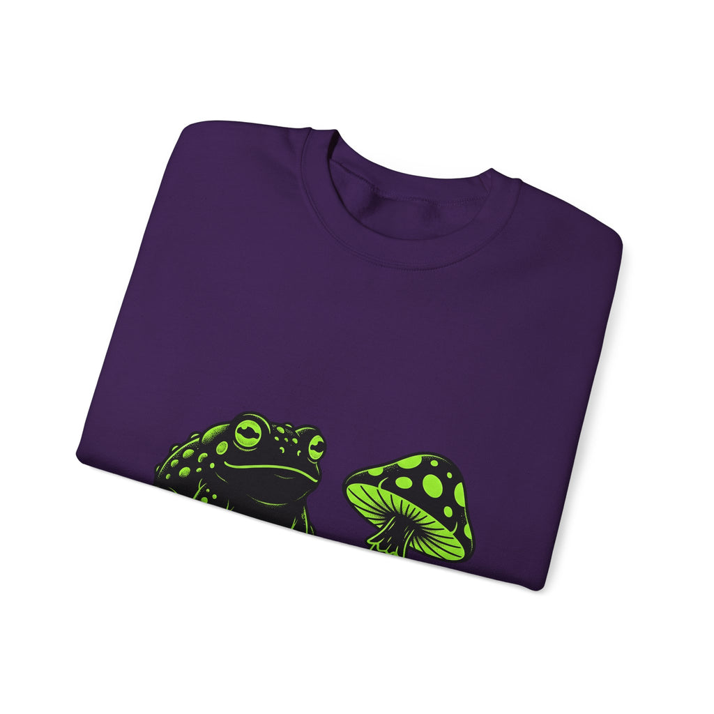 Toad Fungus Sweatshirt Halloween Spells Gift Women Dark Sweatshirt Chytrid Sweatshirt Horror Fan Gothic Sweatshirt Magic Graphic Retro Glow Sweatshirt