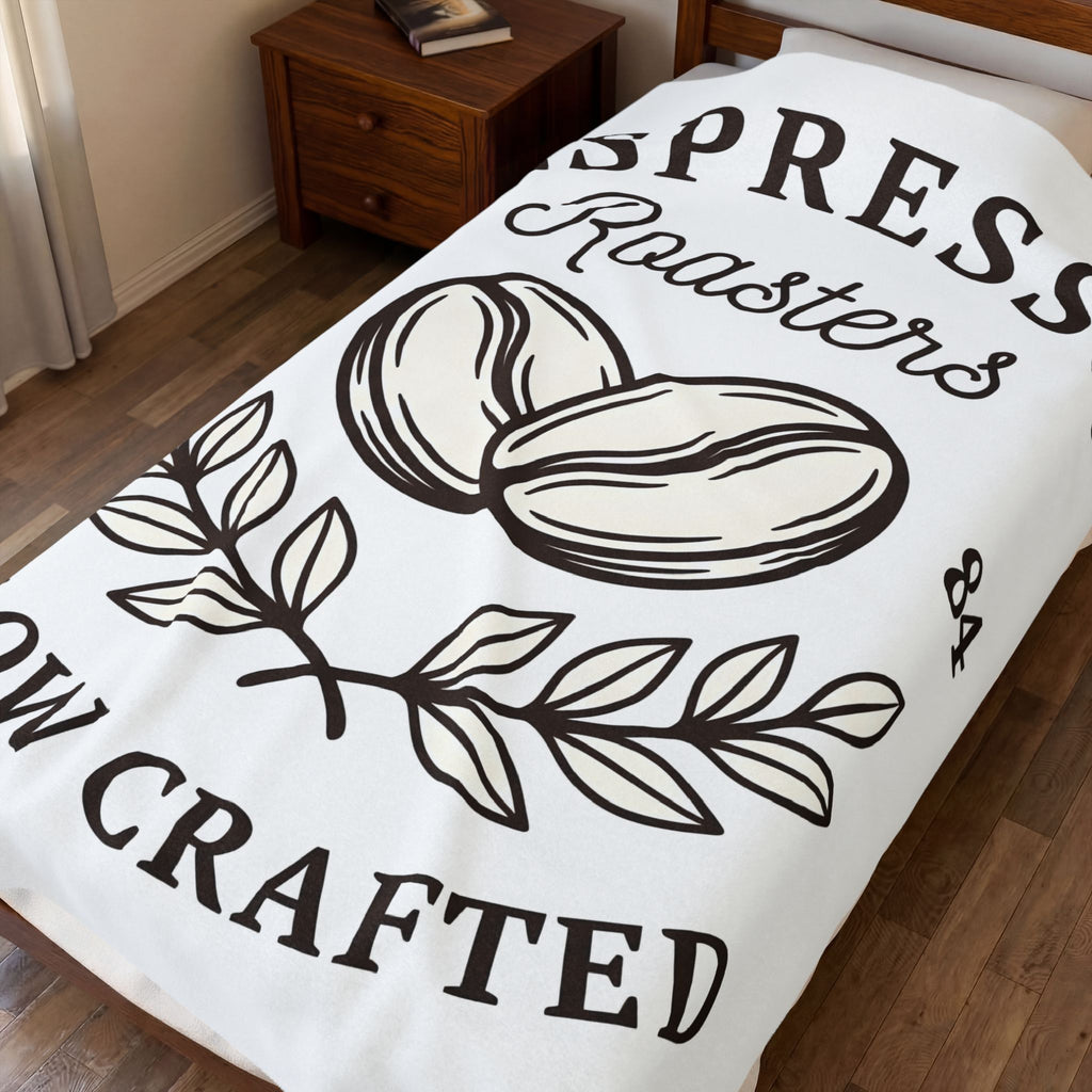 Java Beans Blanket Coffee Culinary Gift Women Antique Blanket Coffee Bean Blanket Coffee Fan Gourmet Design Baking Graphic Line Art Shoot Blanket
