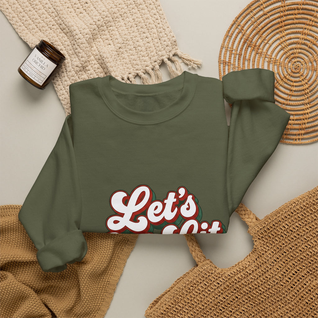 Festive Message Sweatshirt Christmas Fun Gift Women Joyful Sweatshirt Holiday Greeting Sweatshirt Christmas Fan Cheerful Sweatshirt Amusement Graphic Classic