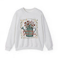 Watering Can Bouquet Sweatshirt Teacher Horticulture Gift Women Line Art Sweatshirt Flower Arrangement Sweatshirt Educator Enthusiast Illustration Design