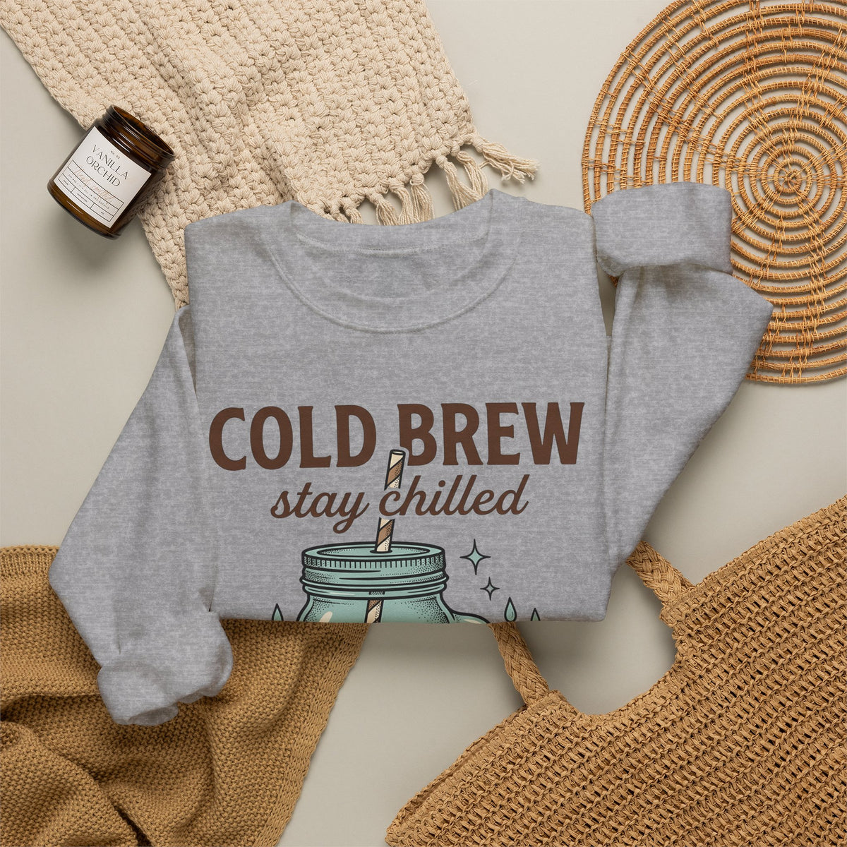 Iced Coffee Cookie Sweatshirt Coffee Foodie Gift Women Hand Drawn Sweatshirt Coffee Cookie Sweatshirt Coffee Fan Illustrated Sweatshirt Food Graphic Vintage