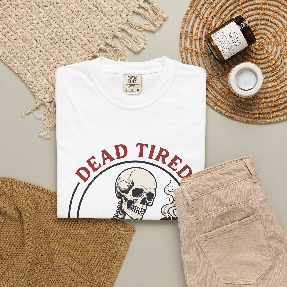 Skeleton Coffee Halloween Coffee Gift Tattoo Skull Coffee Horror Fan Traditional Caffeine Vintage T-Shirt