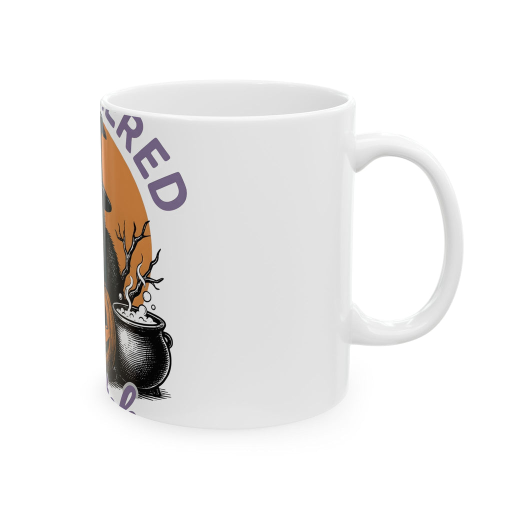 Black Cat Witch Hat Halloween Animal Gift Cartoon Witch Hat Halloween Fan Cat Minimalist Mug