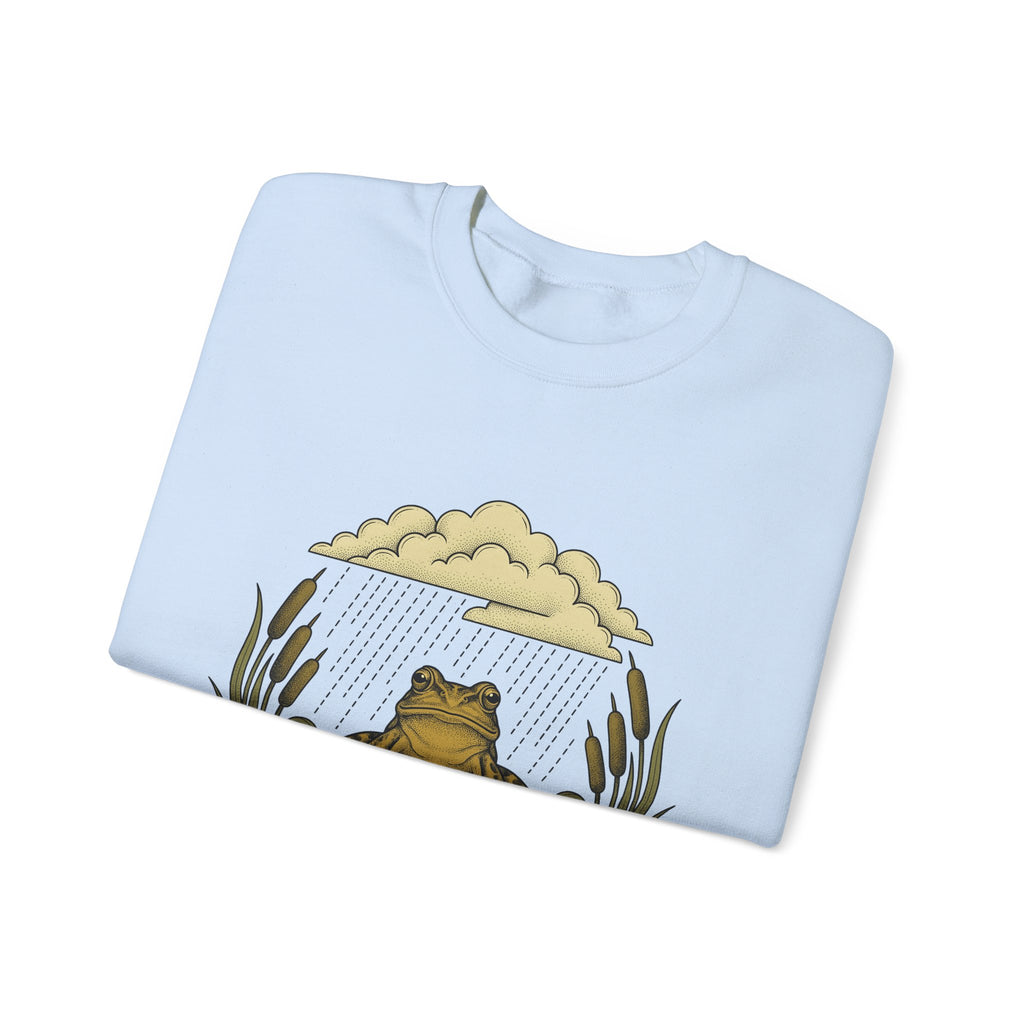 Frog Drawing Sweatshirt Boho Chic Flora Gift Women Garden Sweatshirt Toad Sweatshirt Bohemian Fan Botanical Sweatshirt Floral Graphic Classic Pond Flower