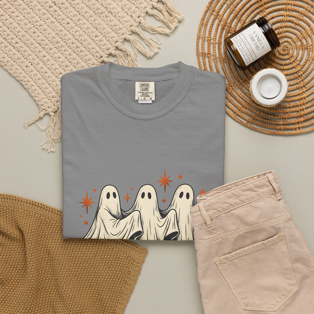 Apparition Skate T-Shirt Halloween Rollerblade Gift Women Hand Drawn T-Shirt Skateboard T-Shirt Spooky Fan Hand Drawn T-Shirt Inline Skate Graphic
