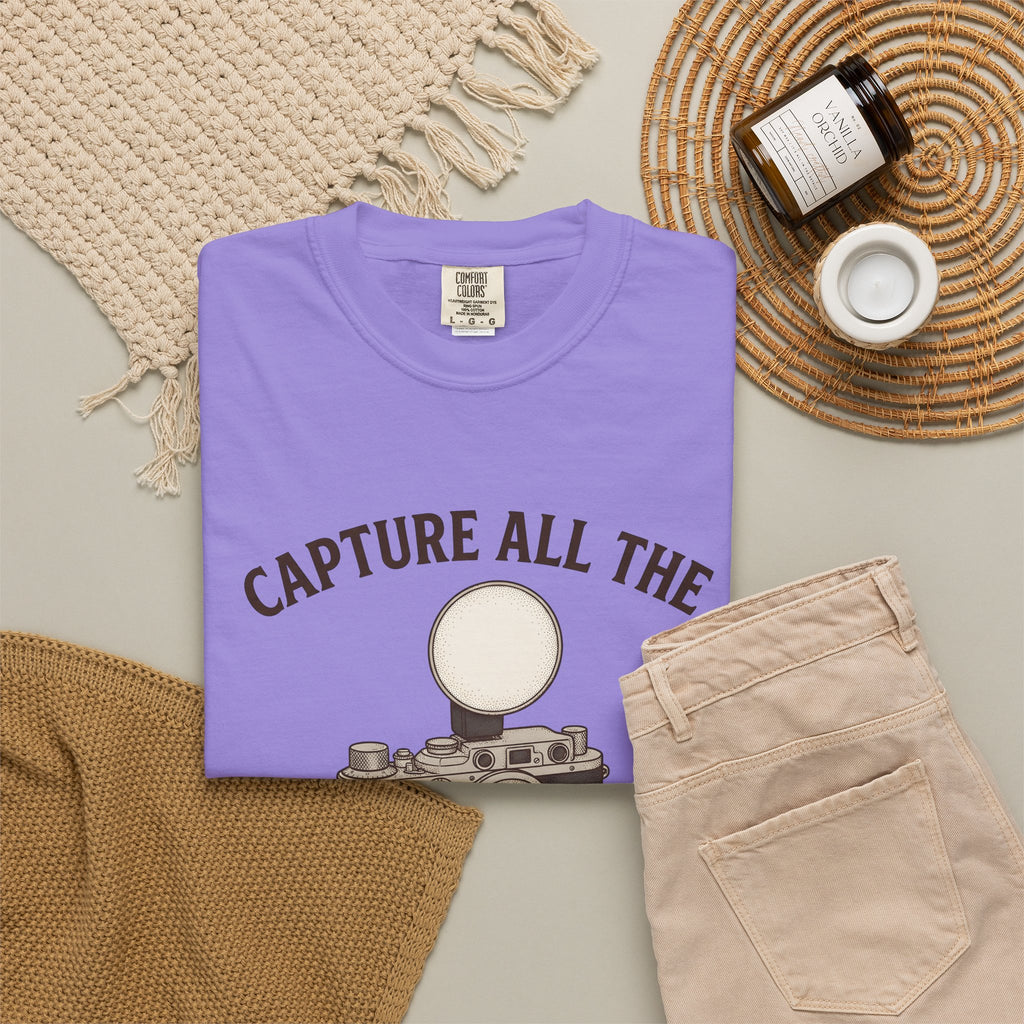 Analog Camera T-Shirt Photography Journey Gift Women Vintage T-Shirt Film Camera T-Shirt Photographer Enthusiast Retro T-Shirt Travel Graphic
