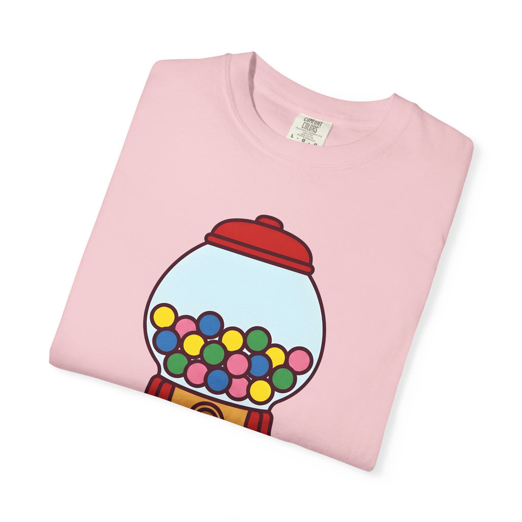 Gumball Dispenser T-Shirt Cute Classic Gift Women Cartoon T-Shirt Gumball Machine T-Shirt Adorable Fan Comic T-Shirt Retro Graphic Doodle Candy