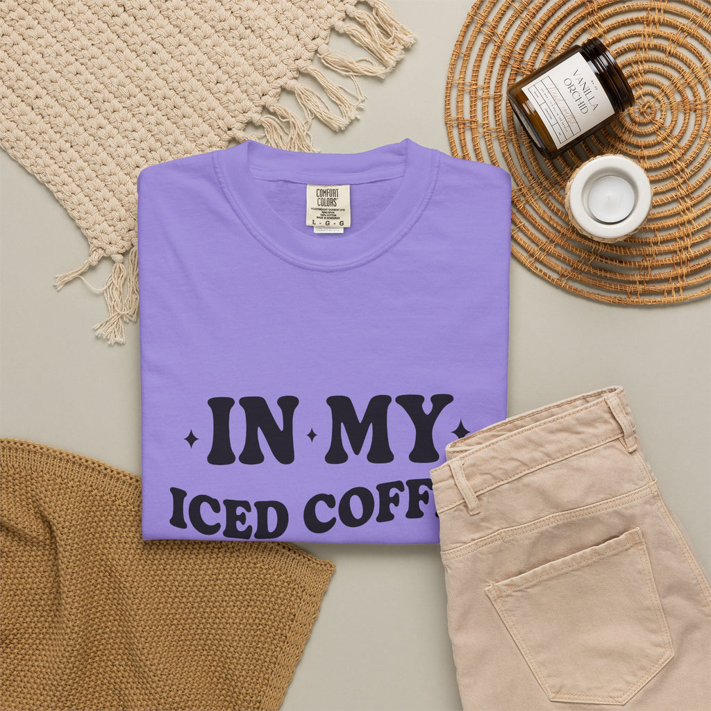 Coffee Text T-Shirt Moms Brew Gift Women Nostalgic T-Shirt Coffee T-Shirt Mom Fan Vintage T-Shirt Roast Graphic Sleek Glimmers T-Shirt