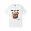 Martini Glass T-Shirt Drinks Tavern Gift Women Classic T-Shirt Cocktail T-Shirt Cocktail Fan Barware T-Shirt Pub Graphic Line Art Orange Zest