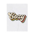 Old School Text Holiday Seasonal Gift Heavy Retro Typography Festive Fan Holiday Nostalgic Rainbow Blanket