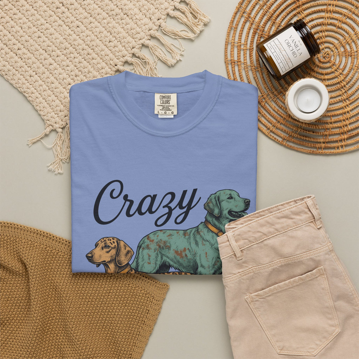 Dog Duo T-Shirt Dog Mom Pets Gift Women Vintage T-Shirt Canine T-Shirt Dog Mom Fan Retro T-Shirt Animal Graphic Hand Drawn Leopard Print T-Shirt