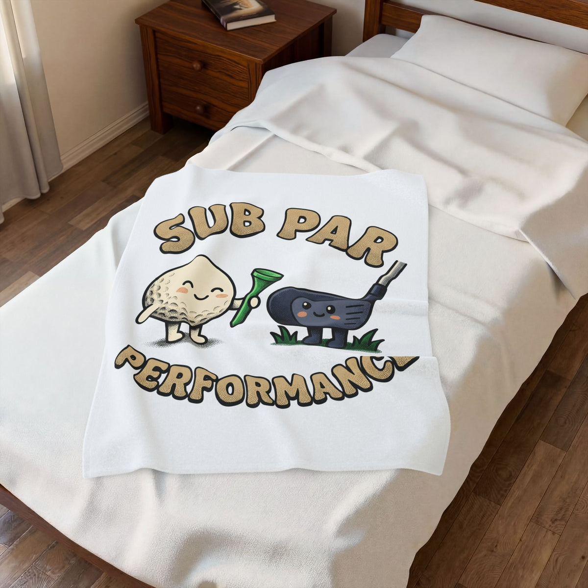 Golf Ball Club Blanket Golf Humor Gift Women Cartoon Blanket Golf Club Blanket Golfer Fan Comic Blanket Funny Graphic Retro Grass Blanket