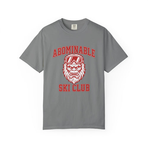 Abominable Snowman Face T-Shirt Christmas Cold Gift Women Strong T-Shirt Yeti T-Shirt Xmas Fan Vintage T-Shirt Frosty Graphic Antique Snow Goggles