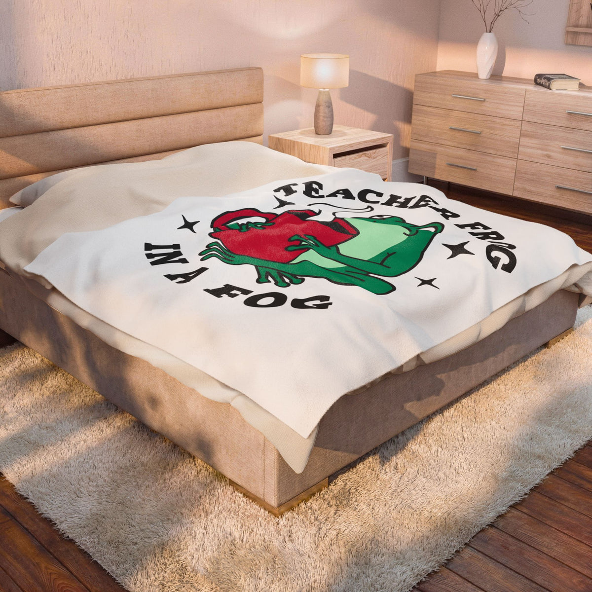 Frog Coffee Cup Blanket Teachers Latte Gift Women Kawaii Blanket Coffee Blanket Blanket Educator Enthusiast Coffee Blanket Cappuccino Graphic Classic
