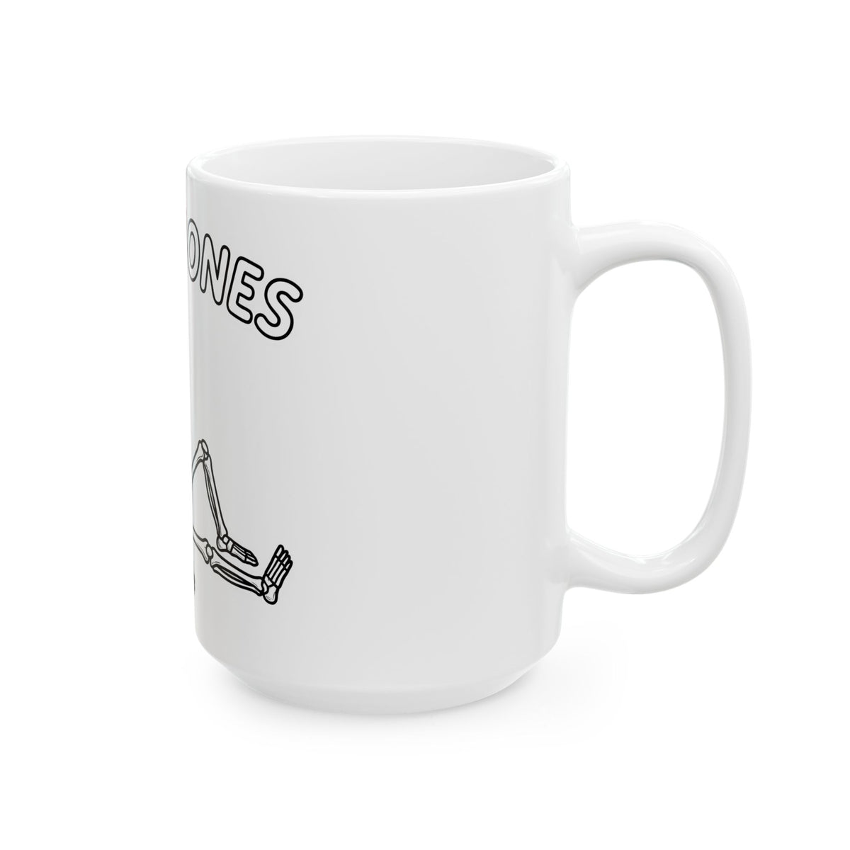 Skeleton Graphic Mug Funny Halloween Gift Women Cartoon Mug Skull Mug Humor Fan Spooky Graphic Design Retro Bones Mug