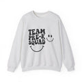 Smiley Face Teachers School Gift Playful Emoji Educator Enthusiast Fun Classroom Retro Bold Text Sweatshirt