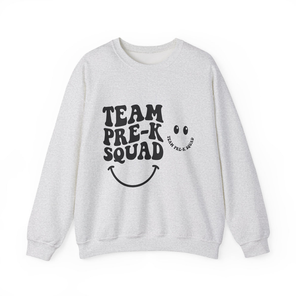 Smiley Face Teachers School Gift Playful Emoji Educator Enthusiast Fun Classroom Retro Bold Text Sweatshirt