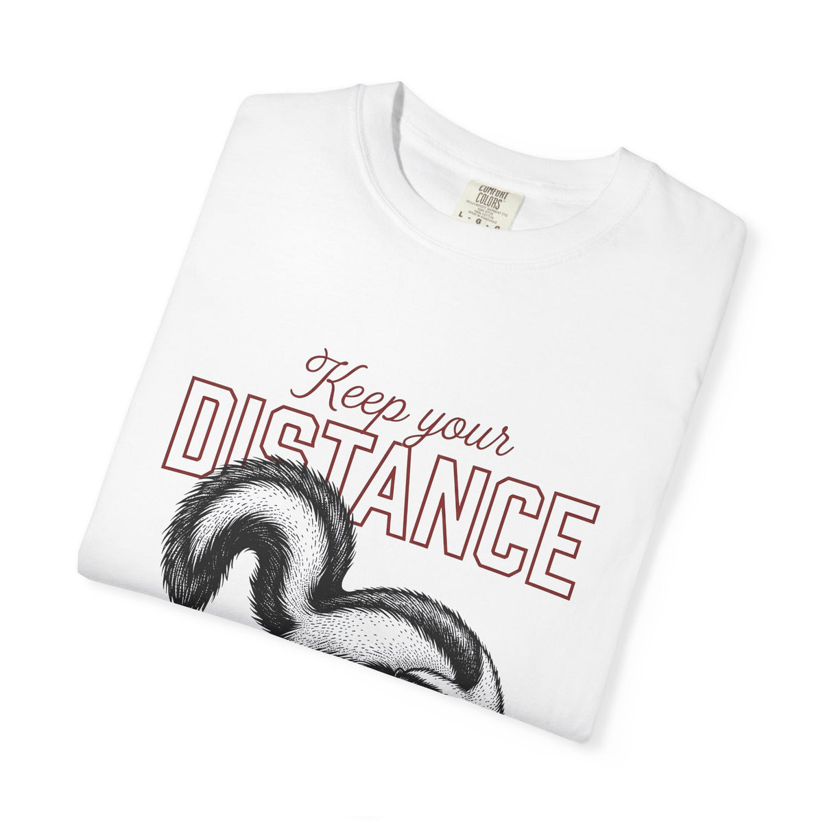 Skunk Illustration T-Shirt Animal Joke Gift Women Sketch T-Shirt Stink T-Shirt Animal Fan Drawing Graphic Retro Bushy Tail T-Shirt