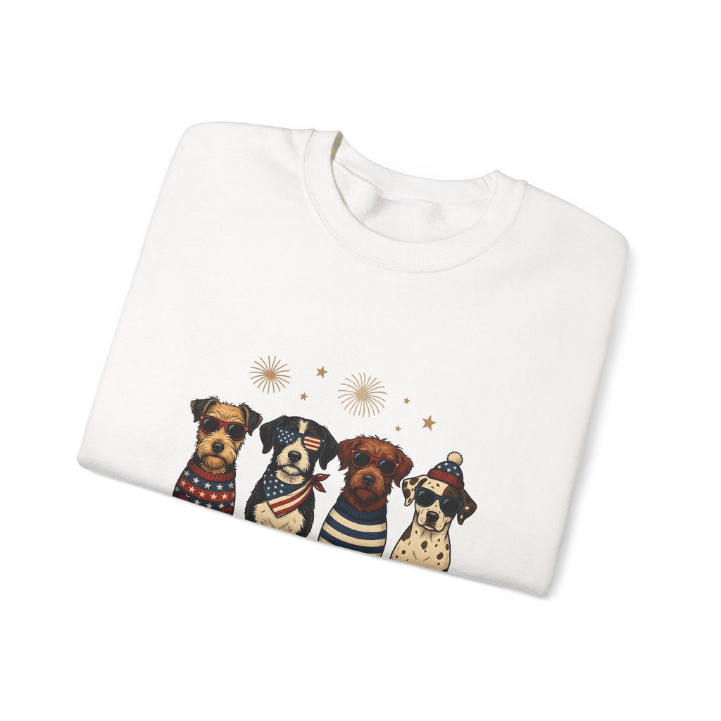 American Dogs Sweatshirt America 4Th Of July Creatures Gift Women Rustic Sweatshirt Canine Sweatshirt Patriot Fan Country Sweatshirt Beast Graphic Ink Drawing