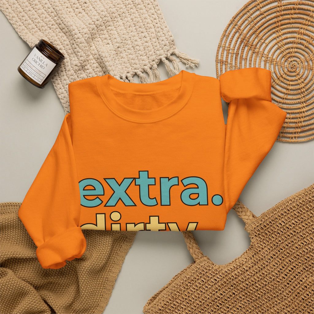 Loud Pastel Font Sweatshirt Coffee Culinary Gift Women Quirky Sweatshirt Bold Typography Sweatshirt Coffee Fan Java Enthusiast Retro Sweatshirt Food Graphic