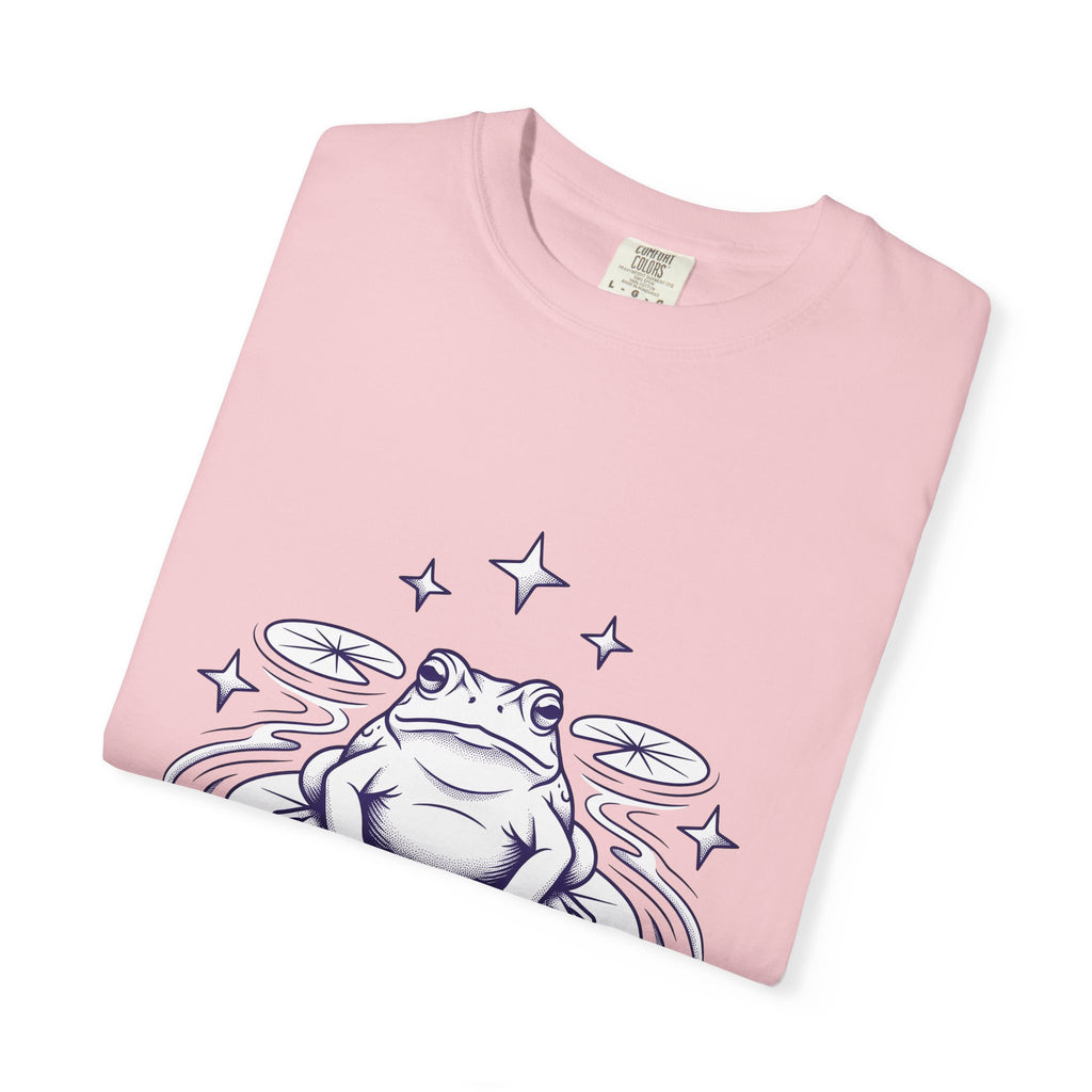 Frog Lotus Bloom T-Shirt Boho Chic Wellness Gift Women Gypsy T-Shirt Toad T-Shirt Bohemian Enthusiast Bohemian T-Shirt Mindful Graphic Classic