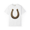Horseshoe T-Shirt Cowgirl Farm Gift Women Cowboy T-Shirt Shoe T-Shirt Rodeo Fan Western T-Shirt Ranch Graphic Retro Flower T-Shirt