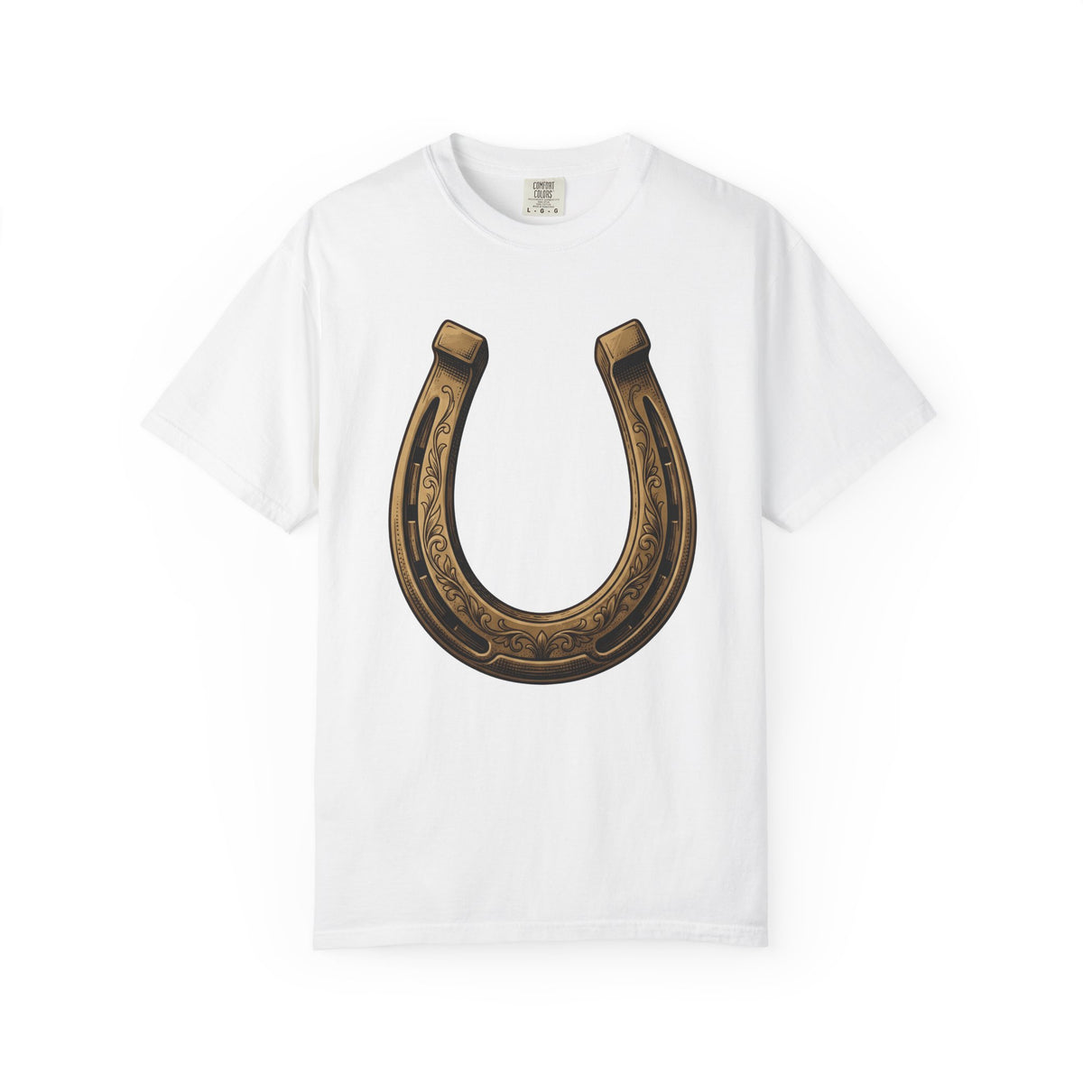 Horseshoe T-Shirt Cowgirl Farm Gift Women Cowboy T-Shirt Shoe T-Shirt Rodeo Fan Western T-Shirt Ranch Graphic Retro Flower T-Shirt