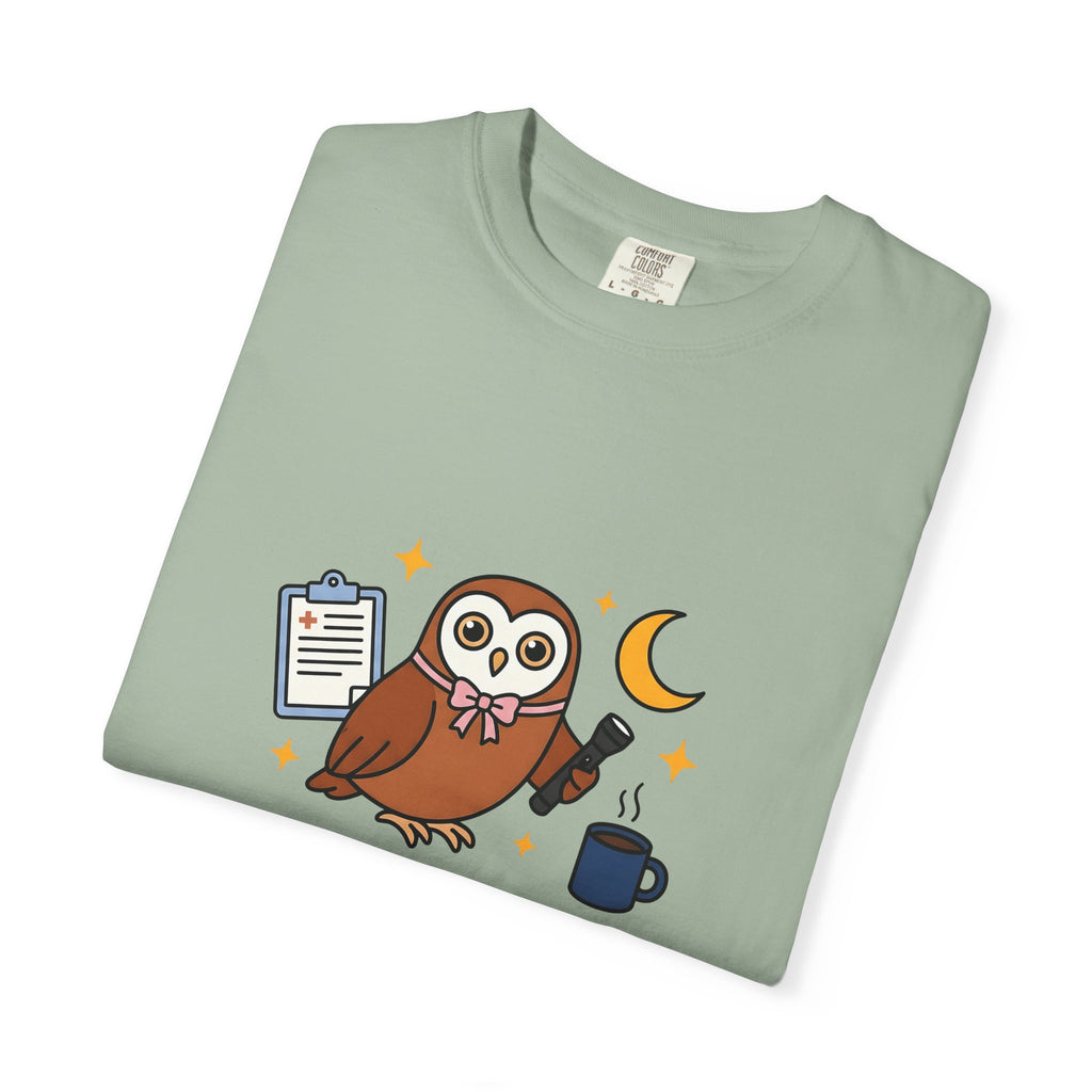 Owl Nurses Espresso Gift Comic Owl T-Shirt