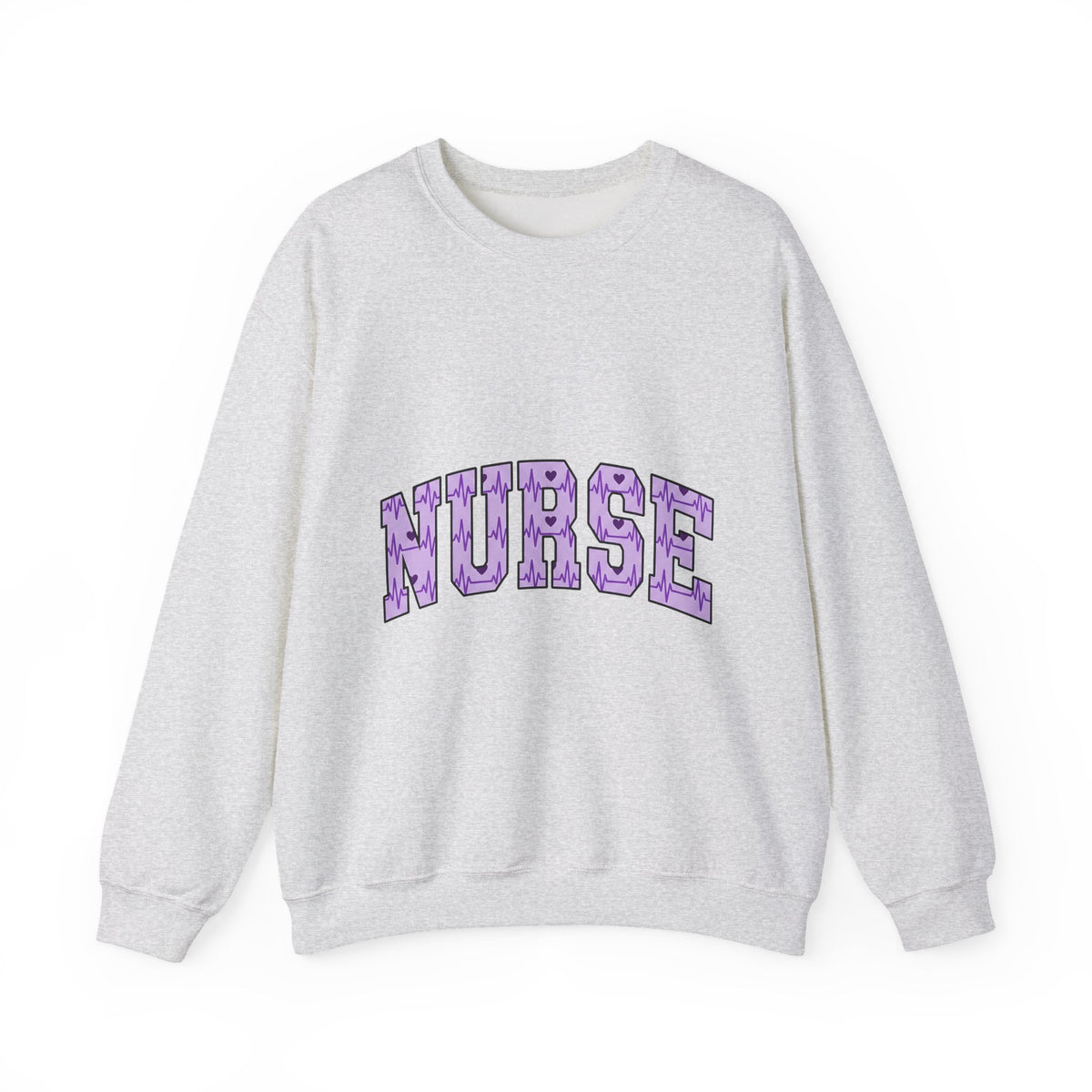 Heartbeat Pattern Sweatshirt Nurse Medical Gift Women Bold Sweatshirt Pulse Sweatshirt Healthcare Enthusiast Graphic Sweatshirt Medical Illustration Doctor