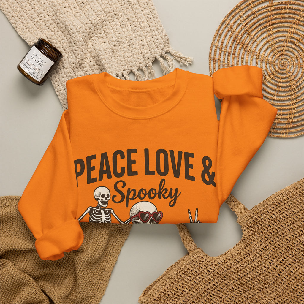 Bone Illustration Sweatshirt Halloween Garden Gift Women Retro Sweatshirt Skeleton Sweatshirt Spooky Fan Vintage Sweatshirt Yard Graphic Hand Drawn Flower