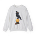 Raven Wizard Hat Sweatshirt Halloween Horror Gift Women Antique Sweatshirt Witch Hat Sweatshirt Spooky Fan Occult Sweatshirt Horror Graphic Ink Fortune Ball