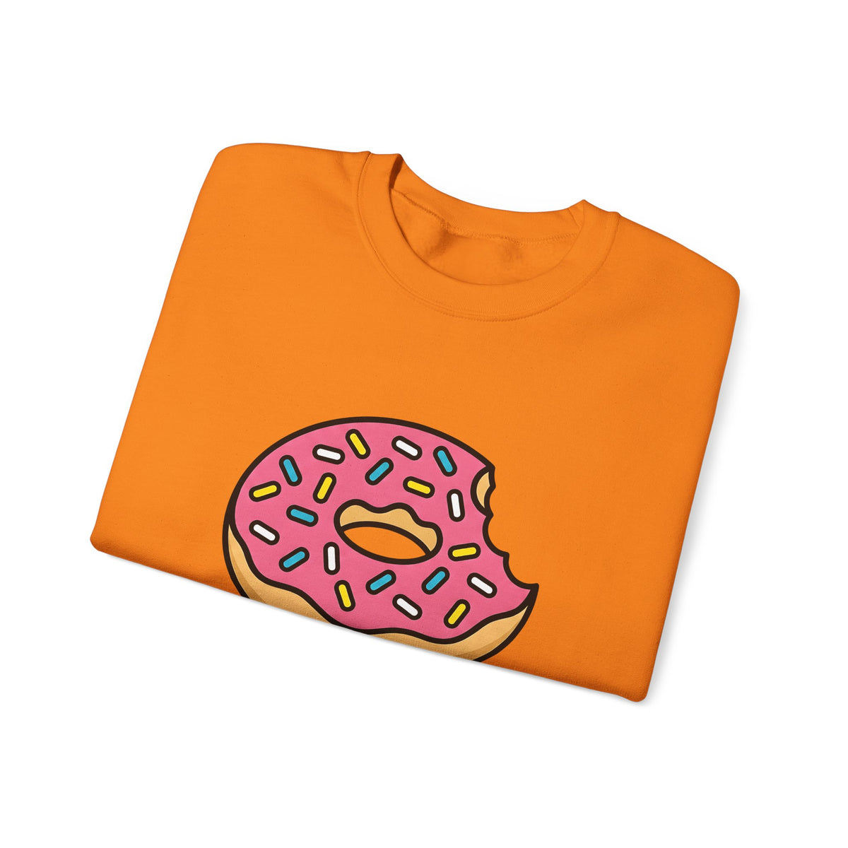 Donut Drawing Sweatshirt Desserts Cuisine Gift Women Charming Sweatshirt Doughnut Sweatshirt Pastry Fan Cartoon Sweatshirt Food Graphic Animation Candy Sweatshirt
