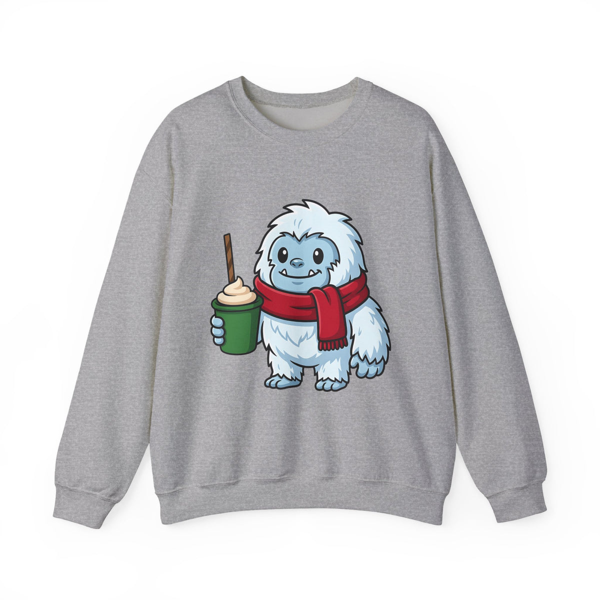 Abominable Snowman Christmas Holiday Gift Comic Yeti Xmas Fan Cartoon Holiday Chibi Sweatshirt